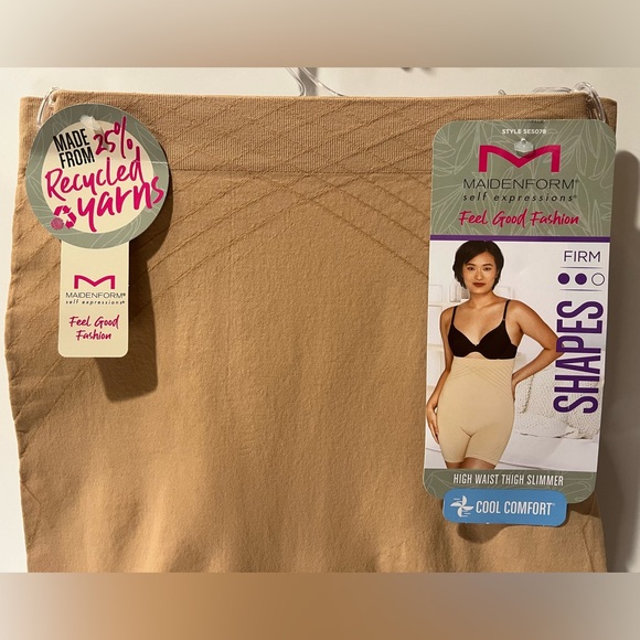 Maidenform Seamless Stretch Cool Comfort Body Shaping HighWaist Thigh Slimmer - Picture 7 of 11